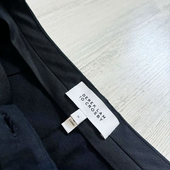 Derek Lam 10 Crosby Corinna Tuxedo-Stripe Cropped Pants Size 14 - Picture 4 of 7